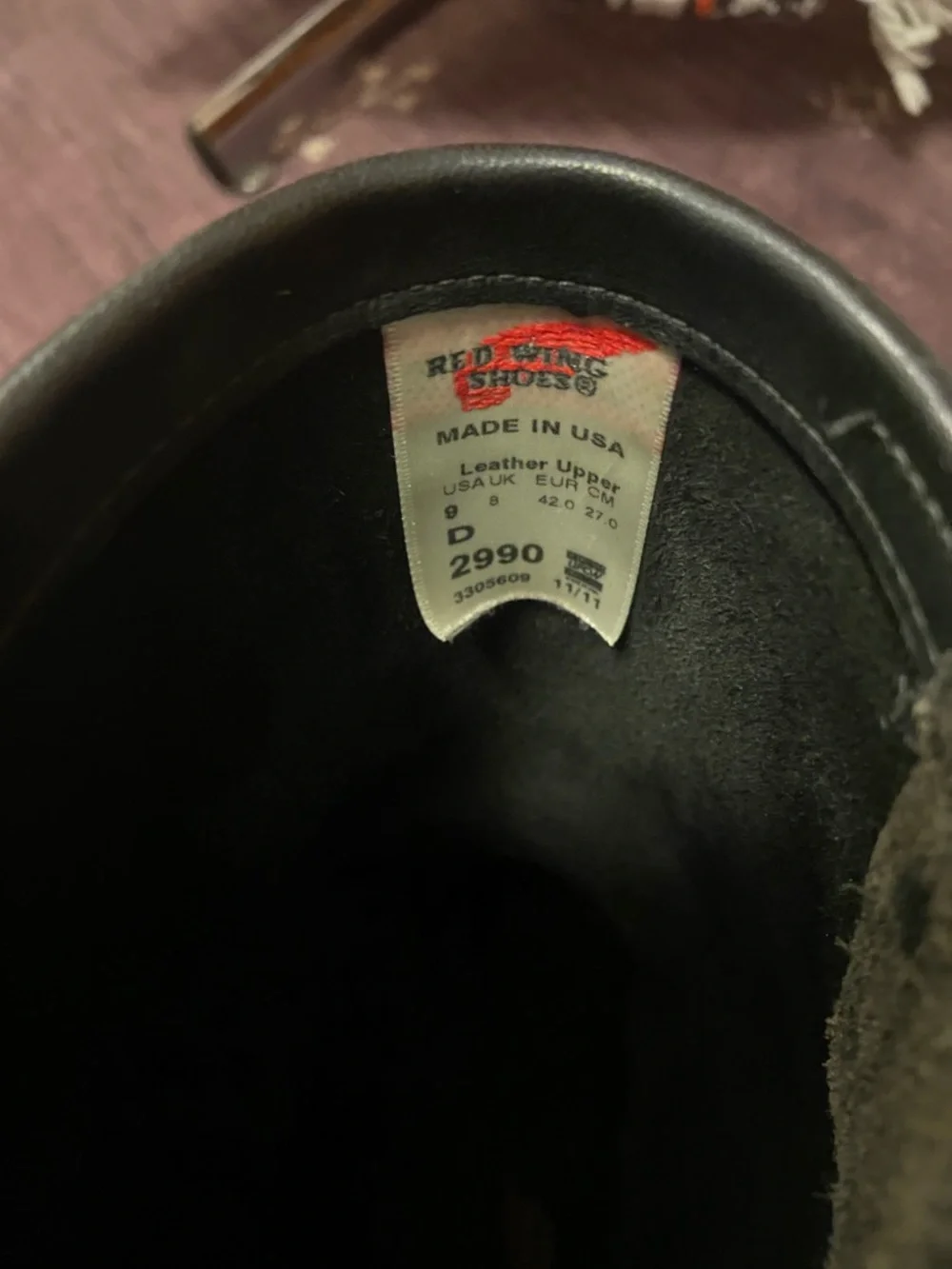 Black Leather Engineer Boots - Men's Classic Strap & Buckle - Picture 5 of 5